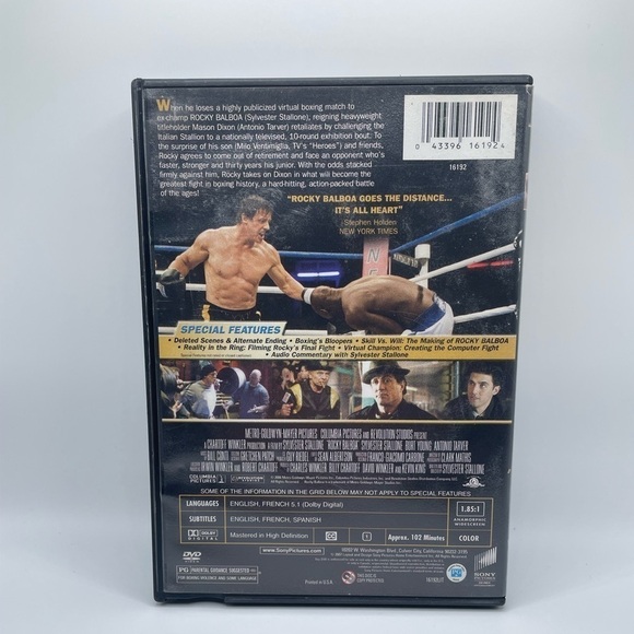 Rocky Balboa Stallone Movie DVD | USED - Picture 3 of 5
